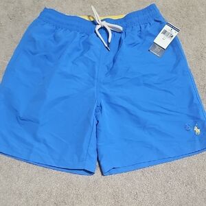 Polo by Ralph Lauren Blue Swim Trunks Quick-Dry Elastic Waist
